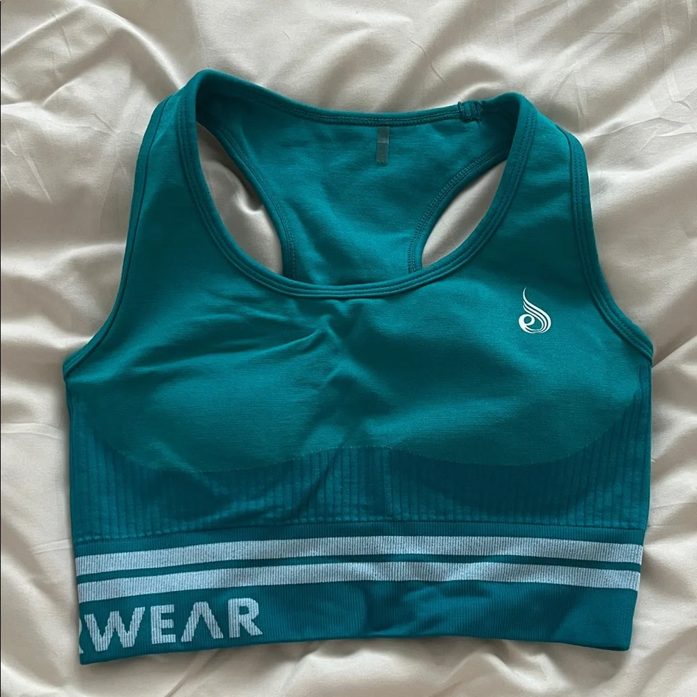 Ryderwear Teal Sports Bra - Picture 1 of 1